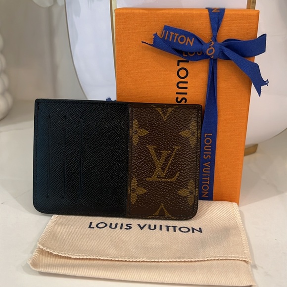 LOUIS VUITTON NEO PORTE CARTES in Monogram Macassar CARD HOLDER WALLET - Picture 3 of 14